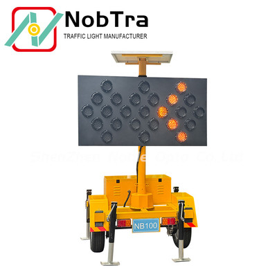 方便携带式拖车建筑工地维修公路LED箭头灯交通引导方向的导向牌