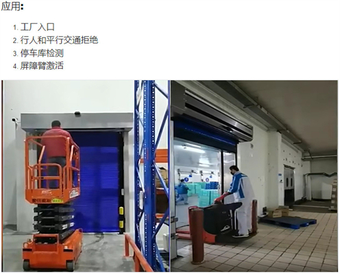 蓝牙功能运动雷达探测器传感器 适用于聚氯乙烯工业大门、工业门